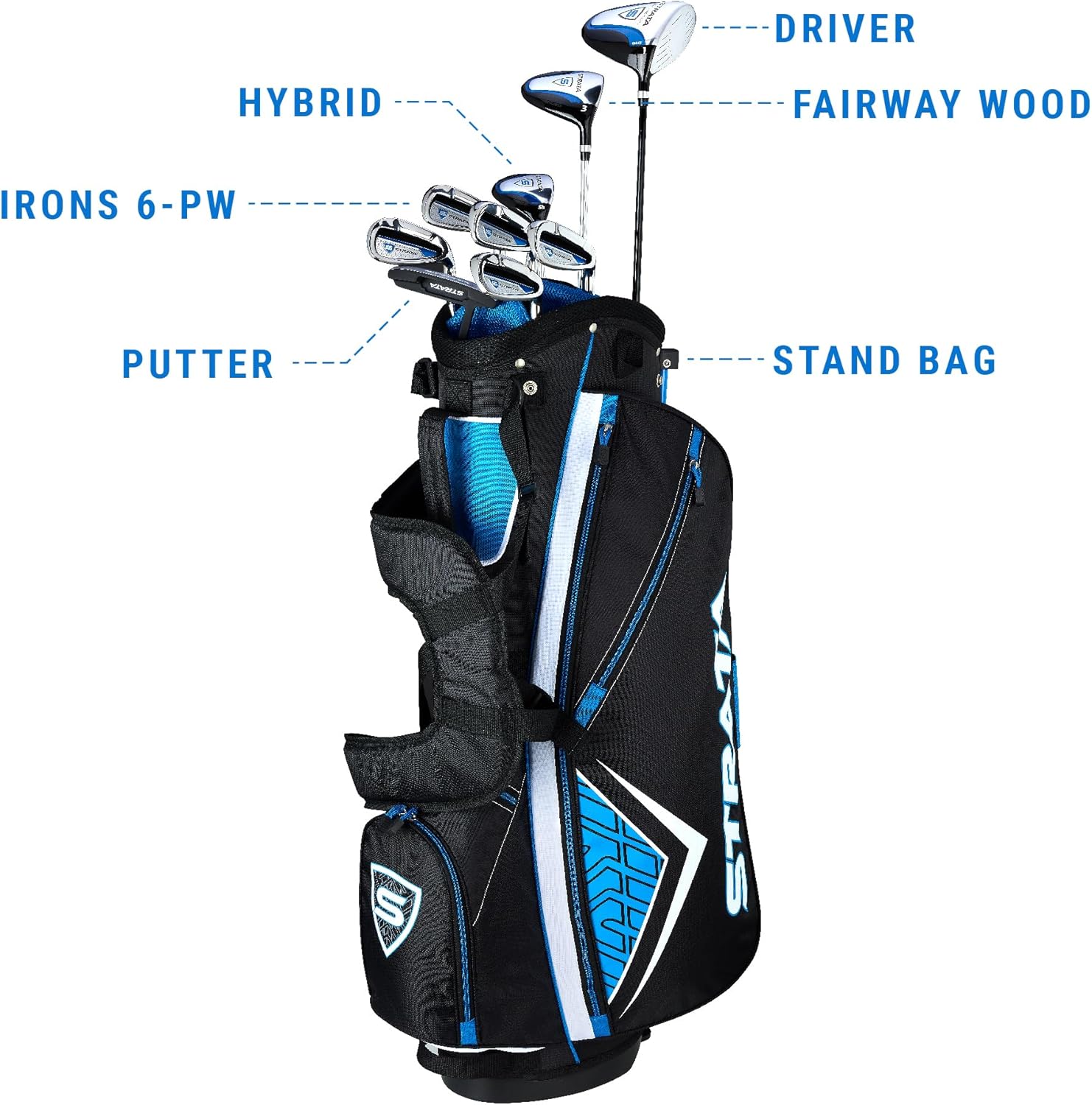 Callaway Golf Strata Complete Golf Set (Men's and Women's) Left 12 Piece (Strata) Men's Standard